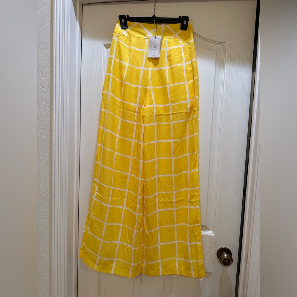 Moon River Yellow Palazzo Pants